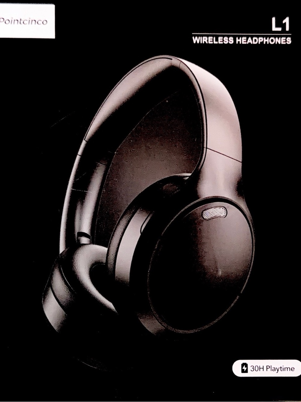 Pointcinco L1 Wireless Headphones Foldable Built-In Mic 30HR Playtime